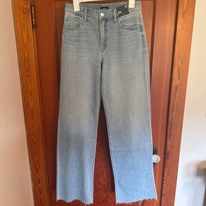 Express Wide Leg High Rise Light Wash Jean 6L